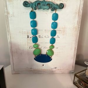 Elegant Blue and Green Necklace